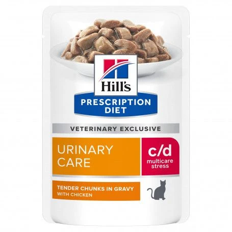 C/D Urinary Stress Multicare Sachet Repas Pour Chat Poulet 1 C/D Urinary Stress Multicare Sachet Repas Pour Chat Poulet