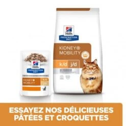 K/D J/D Kidney+Mobility Sachet Repas Pour Chat Poulet -Animal De Compagnie feline k d mobility poulet sachet repas 2