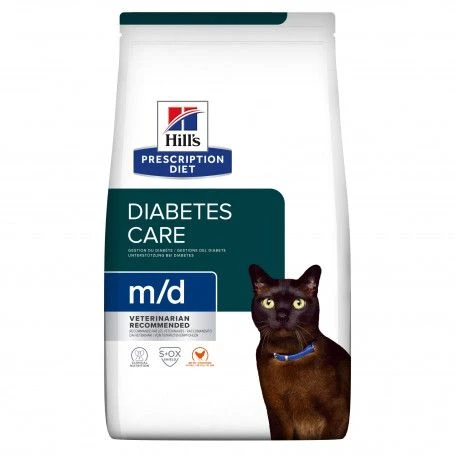 M/d Diabetes Croquettes Pour Chat Au Poulet 1 M/d Diabetes Croquettes Pour Chat Au Poulet