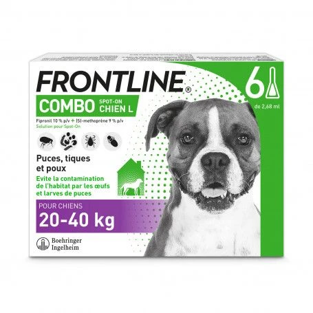 Boehringer Ingelheim Frontline Combo Chien De 20 à 40 Kg 1 Boehringer Ingelheim Frontline Combo Chien De 20 à 40 Kg