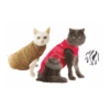 Materiel Gilet Pet Shirt Pour Chat - 4XS - Lg : 25-32 Cm (Rouge)