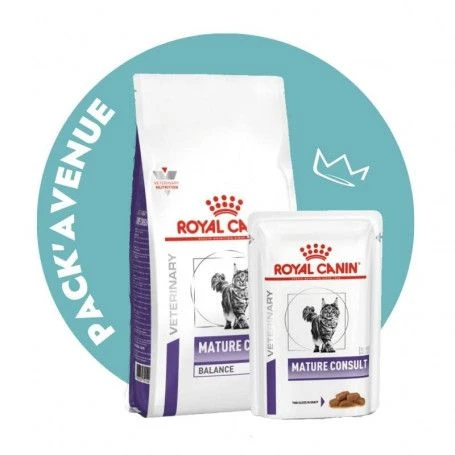 Pack'Avenue Royal Canin Cat Mature Consult Balance 10KG Avec Sachet Repas 1 Pack'Avenue Royal Canin Cat Mature Consult Balance 10KG Avec Sachet Repas