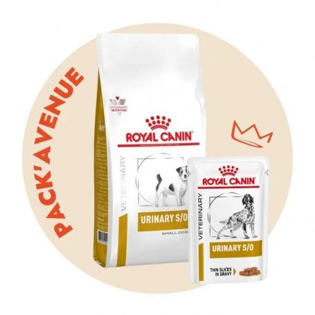 Pack'Avenue Royal Canin Dog Urinary S/O SMALL DOG 8KG Avec 12 Sachets Repas 1 Pack'Avenue Royal Canin Dog Urinary S/O SMALL DOG 8KG Avec 12 Sachets Repas
