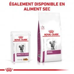 ROYAL CANIN Veterinary Health Nutrition Cat Renal Poulet Sachet 13 ROYAL CANIN Veterinary Health Nutrition Cat Renal Poulet Sachet -Animal De Compagnie royal canin veterinary diet cat renal poulet boite 5