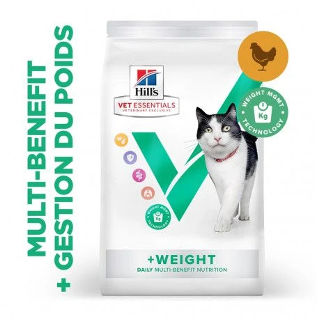 Vet Essentials Chat Multi-Benefit + Weight Mature 7+ Poulet 1 Vet Essentials Chat Multi-Benefit + Weight Mature 7+ Poulet