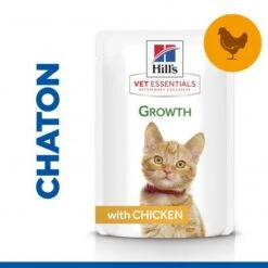 Vet Essentials Feline Kitten Growth Poulet Sachet Repas -Animal De Compagnie vet essentials feline kitten growth poulet sachet repas 2