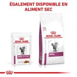 ROYAL CANIN Veterinary Health Nutrition Cat Renal Boeuf Sachet Repas -Animal De Compagnie veterinary diet cat renal boeuf sachet repas 6