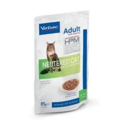 Nouvelles versions -Animal De Compagnie veterinary hpm cat adult neutered salmon bouchees sachrepas 1